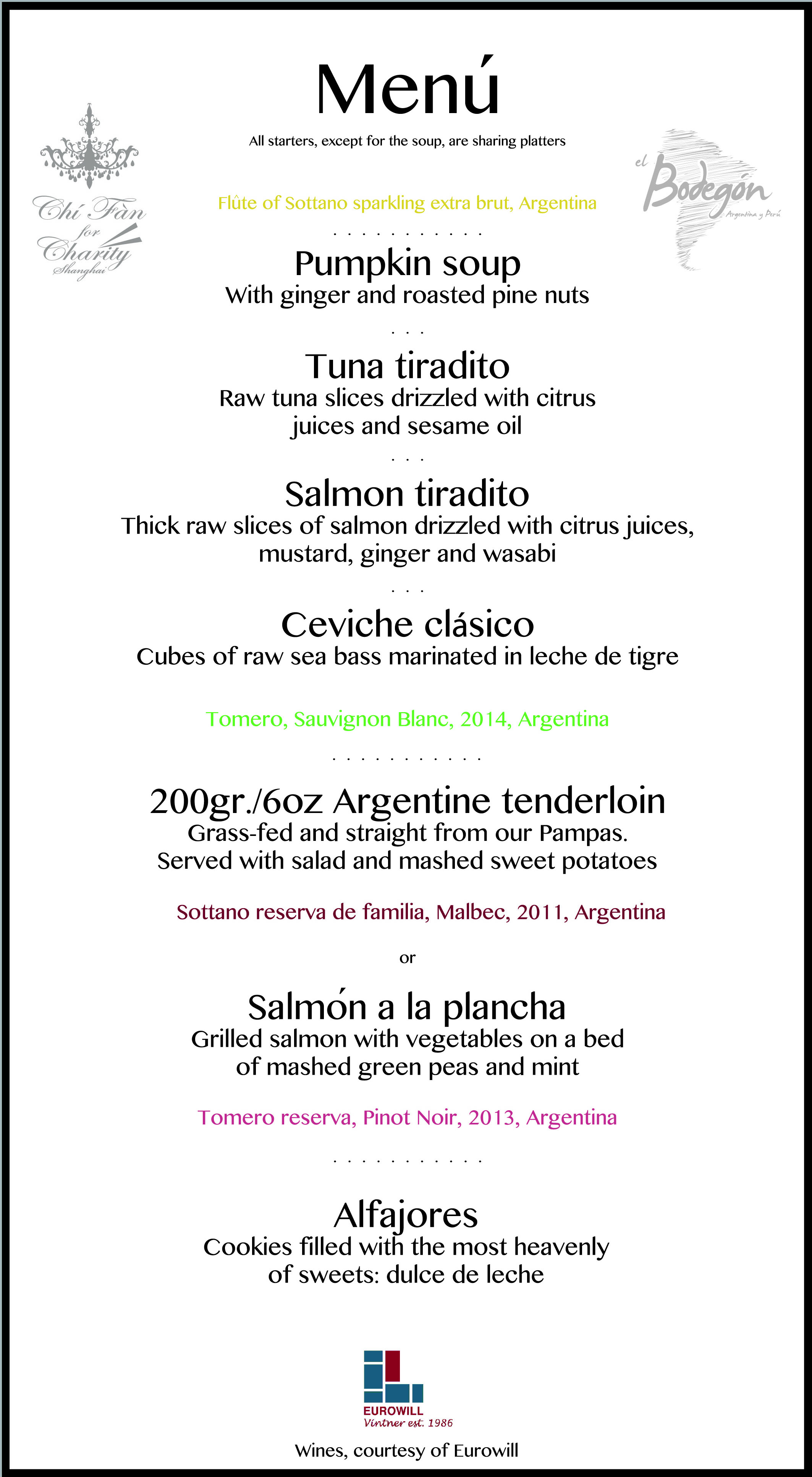 el bodegon menu