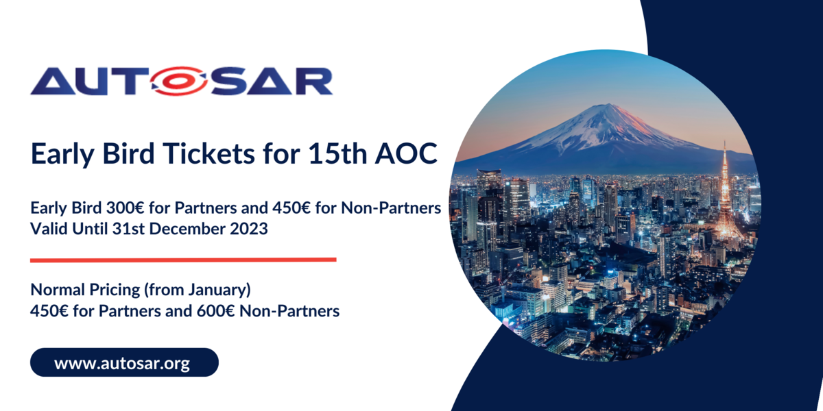 15th AUTOSAR Open Conference Tuesday, June 11 to Wednesday, June 12
